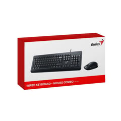 GENIUS - COMBO TECLADO GENIUS+MOUSE KM 160 USB NEGRO