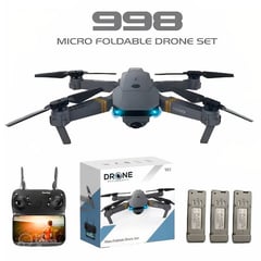 ONE PIXEL - Drone 998 Pro plegable Doble Cámara + 3 Baterías