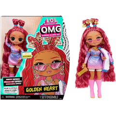 MGA ENTERTAINMENT - Muñeca LOL Lol Corazón Dorado Surprise omg Golden Heart