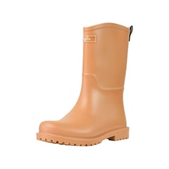 BOTTPLIE - Botas LLuvia Mediana Mujer Yorq - Camel Oscuro Matte