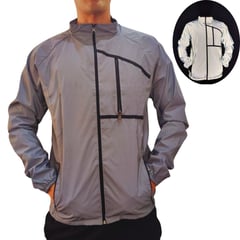 GENERICO - Chaqueta Reflectiva Moto Ciclismo Deportes con Forro interno