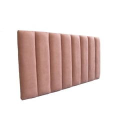 GENERICO - Cabecero de módulos verticales 140x60 cama doble rosa tela