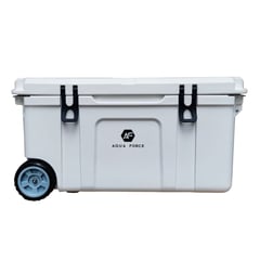 AQUA FORCE - Cooler Tahiti + Tabla de Cortar + Canasto 75 lt Ruedas