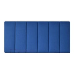 GENERICO - Cabecero de módulos verticales 120x60 cama semidoble azul tela