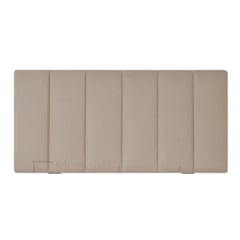 GENERICO - Cabecero de módulos verticales 100x60 cama sencilla beige tela