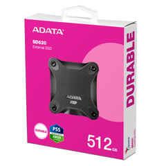 ADATA - Unidad Estado Solido Externo SD620 512 Negro