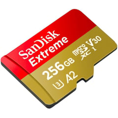 SANDISK - Tarjeta memoria 256gb extreme microsd y adaptador sd