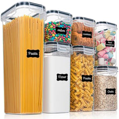 ONE PIXEL - Set Organizador De Granos Recipiente Alimentos Para Cocina 7 Pcs