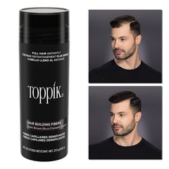 TOPPIK - Tarro Fibra Capilar Color Negro 27.5 gr