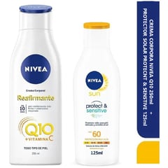 NIVEA - Body Q10 X 250 Ml + Protector Solar X 125 Ml