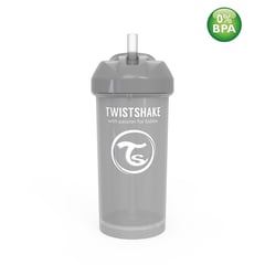 TWISTSHAKE - Vaso pitillo 360ml 6m para bebé Gris