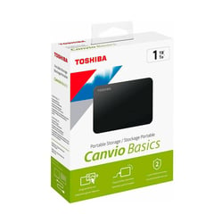 TOSHIBA - Disco duro Externo 1TB Canvio basics 3.0