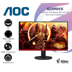 AOC - MONITOR GAMER G2490VX 23.8 NEGRO ROJO