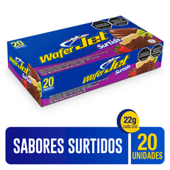 JET - ChocolatinaJet Wafer Surtida plegadiza x 20unidades x 22g