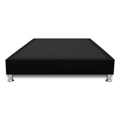 MAGIC CLASS - BASE CAMA SOMMIER 90X190 MICROFIBRA NEGRO