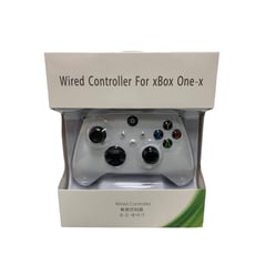 GENERICO - Control Computador Pc Mando Blanco Tipo Xbox One Vibracion Usb