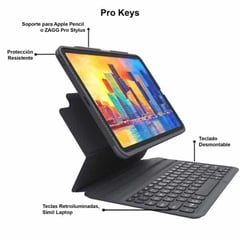 ZAGG - Teclado Con Case Pro Para iPad Air De 10.9 (4ta Y 5tagen.)