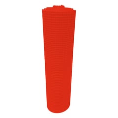 GENERICO - Malla Plástica Multiusos Reja 12mmX12mm H1mt Rollo 30mt Naranja