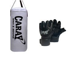 CARAY - KIT MODENA SACO DE BOXEO UNISEX+GUANTES DE MMA DE 7 A 12