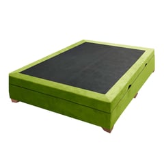 MAGIC CLASS - BASE CAMA BAÚL HIDRÁULICA 100X190 MICROFIBRA VERDE