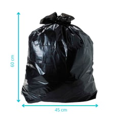 GENERICO - Bolsa basura negra # 16 x kilo
