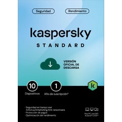 KASPERSKY - Antivirus Kaspersky Standard 10 Dispositivos 1 Año - Digital