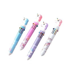 AGUGU STORE - Lapicero Multicolor Unicornio 10 tintas