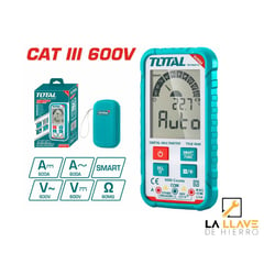 TOTAL - Multímetro Digital de 6000 Dígitos RMS CAT.III 600V