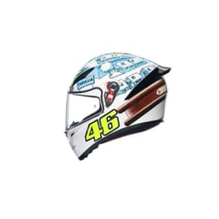 AGV HELMETS - Casco Moto Integral AGV K1s Blanco Rossi Winter S