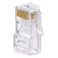 GENERICO - Conector De Red Rj45 Cat6 Bolsa 100 Unidades Terminal Rj45