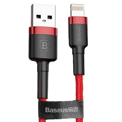 BASEUS - Cable Para iPhone iPad Reforzado Carga Rápida Uso Rudo 1m Genérico