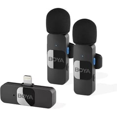 BOYA - Micrófonos By-v2 Para Iphone Color Negro Original