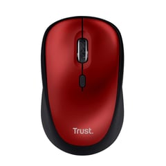 TRUST - Mouse Rojo Silencioso Inalambrico