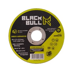 GENERICO - Disco Abrasivo Corte Extrafino Profesional 4 1/2" BlackBull (X100)