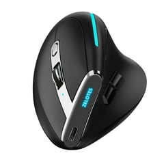 ZELOTES - Mouse Vertical Bluetooth Ergonómico F36 Inalámbrico Recargable