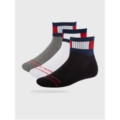 TOMMY HILFIGER - Paquete De 3 Medias Con Logo Bordado Hombre