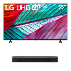 LG - Televisor 55 LED UHD 4K Smart Tv WebOS Barra de sonido SK1