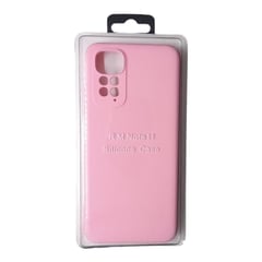 GENERICO - Forro Silicone Case Compatible con Xioami Note 11 4G Rosado