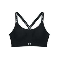 UNDER ARMOUR - Sostén Deportivo Infinity Mid Covered para Mujer Negro 1363353-001-N11