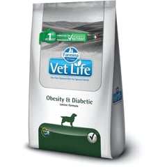 VET LIFE - Canine Perros Obesity Diabetic Obesidad 10.1kg