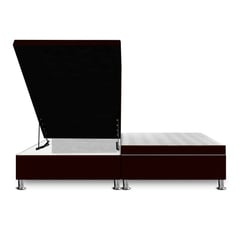 MAGIC CLASS - CAMA BAUL DIVIDIDA 140X190 ECOCUERO NEGRO