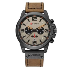 CURREN - Reloj Hombre 8314 Cuarzo Cronografo Correa De Cuero Lujo