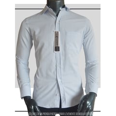 GENERICO - Camisa colegial Manga Larga Para Hombre Botones cuello corbata colegio