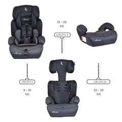 PREMIUM BABY - Silla Carro Bebe Lyon Negro