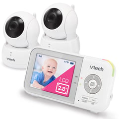 VTECH - Monitor Camara Bebe Doble VM923-2 Visión Nocturna