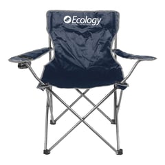 ECOLOGY - Silla Plegable Para Camping Weekend Azul-Gris