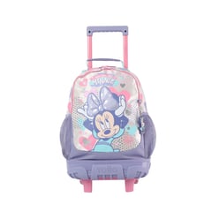 TOTTO - Morral Con Ruedas Niña Rue Bomper Minnie M Blanco