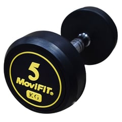 MOVIFIT - Mancuerna Redonda Encauchetada 5 kg