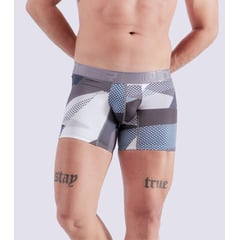 UNSER - Boxer Para Hombre Estampado Con Elastico Marcado Unser.-