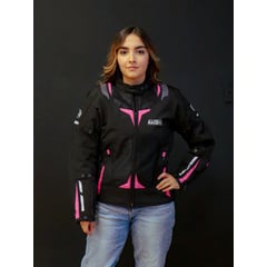 HALIFAX - Chaqueta de Protección de Verano Rosa Para Moto Mujer